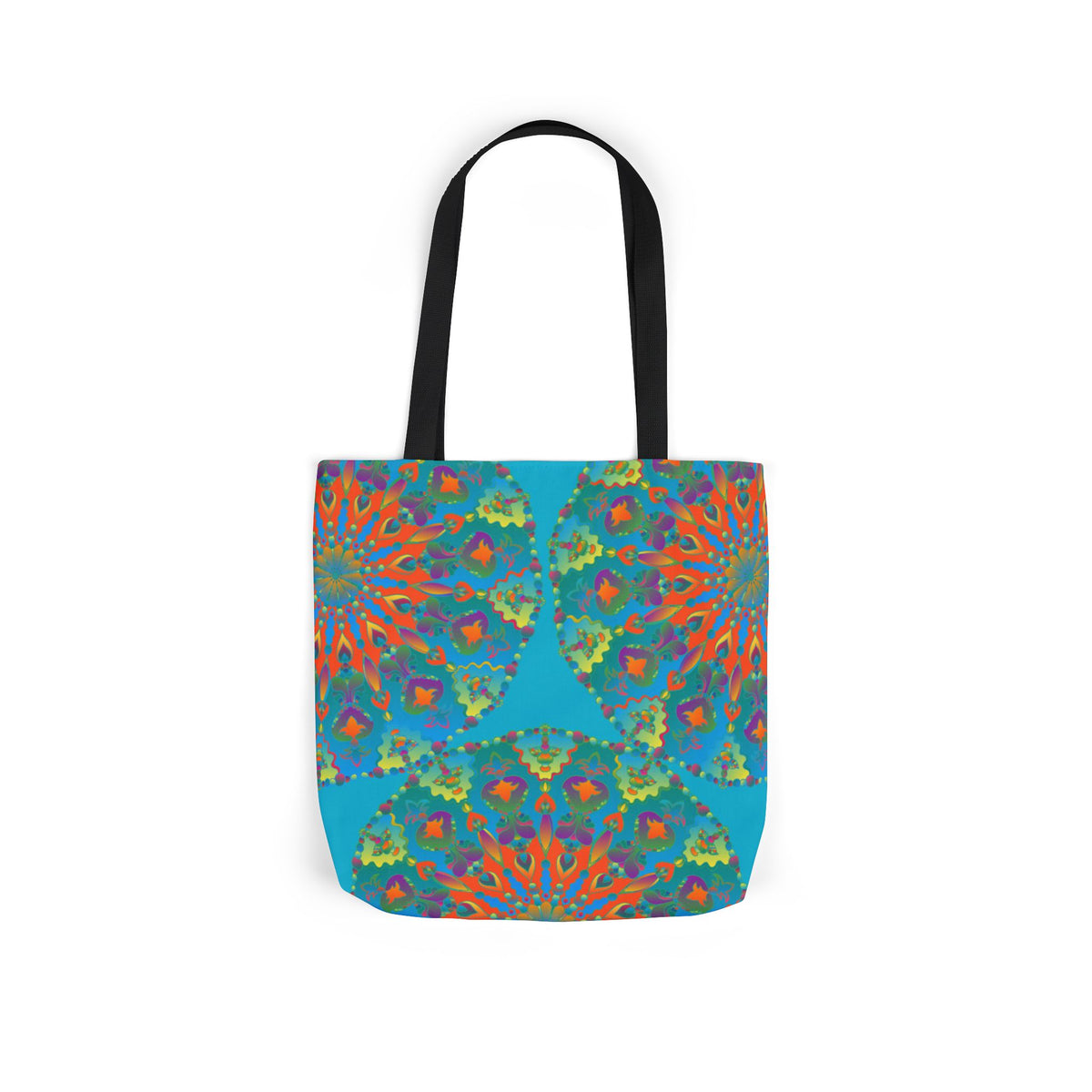 Canvas Tote Bag in Bright Tropical Colors for Summer Fun
