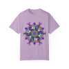 Unisex Mandala T-Shirt made from 100% Ring-Spun Cotton, featuring Hand-Drawn Mandala Art and garment-dyed for Extra Comfort