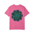 Hand-drawn and detailed unisex mandala t-shirt with intricate design