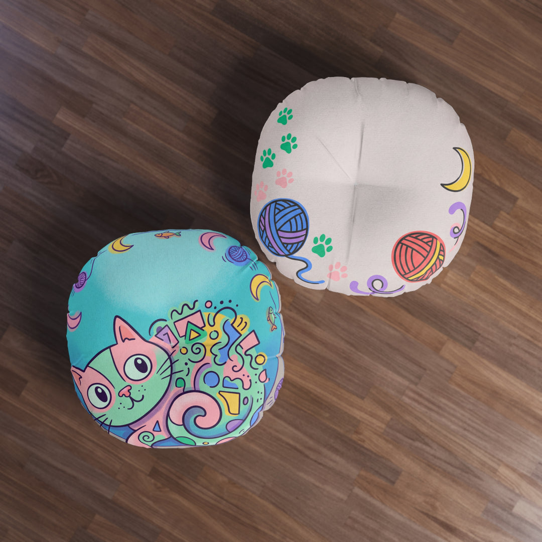 Surreal Cat Daydream Floor Pillow