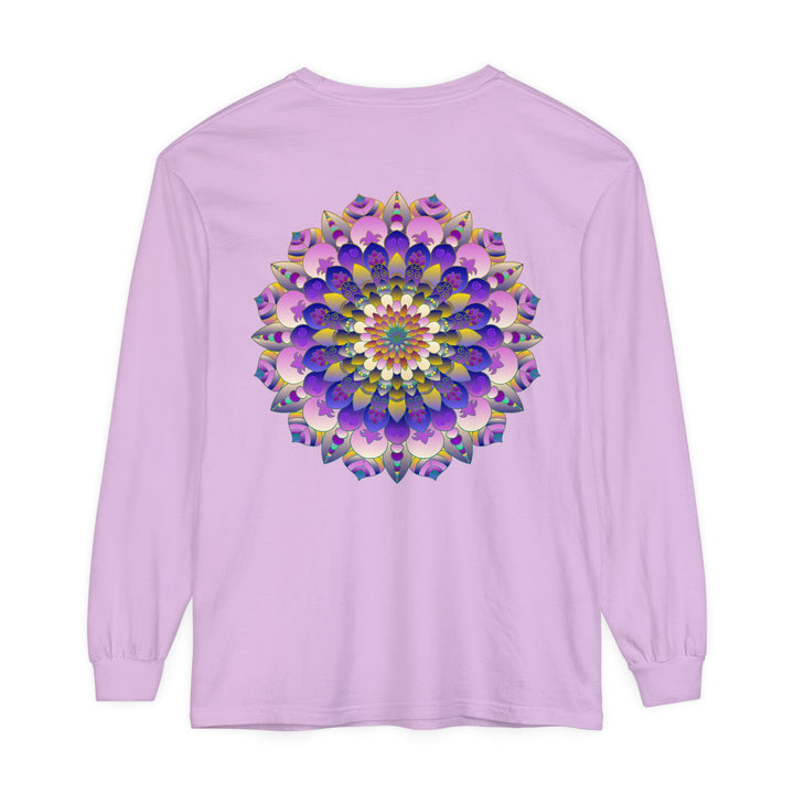 Colorful Mandala Long Sleeve T-Shirt - Psychedelic Art image 42