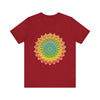 Vibrant Mandala Tee featuring intricate and colorful art and design