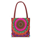 Colorful Mandala Tote Bag – Boho Psychedelic All-Over Print