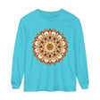 Detailed mandala design on unisex long sleeve t-shirt