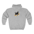 Black Cat Watercolor Hoodie with Mystical Pet Design 