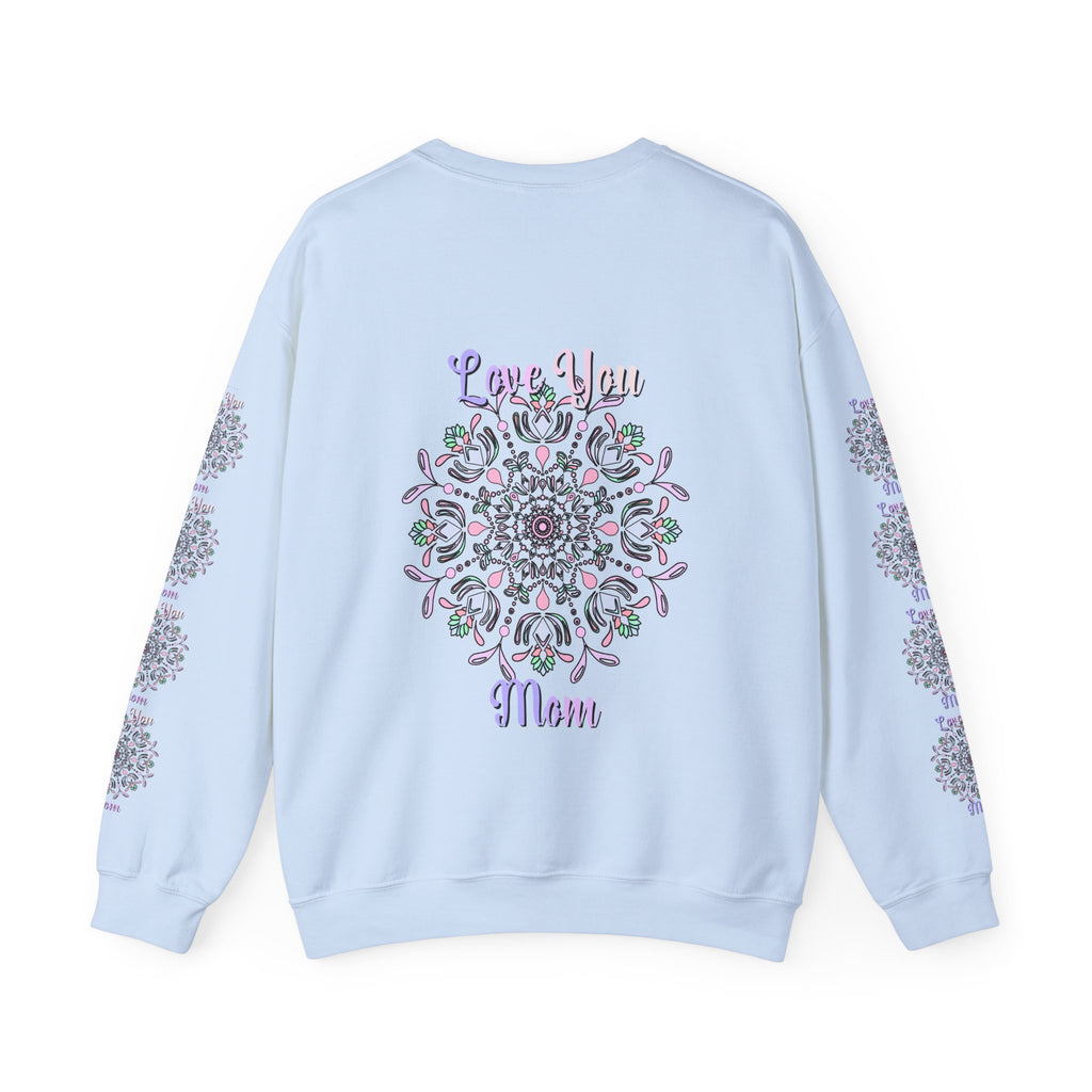 Felpa Mandala "Mamma Potente" in Morbide Tonalità Pastello