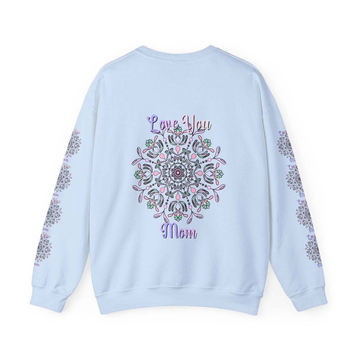 Felpa Mandala "Mamma Potente" in Morbide Tonalità Pastello
