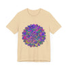 A colorful and intricate mandala design adorns this Vibrant Mandala T-Shirt, featuring spiritual art