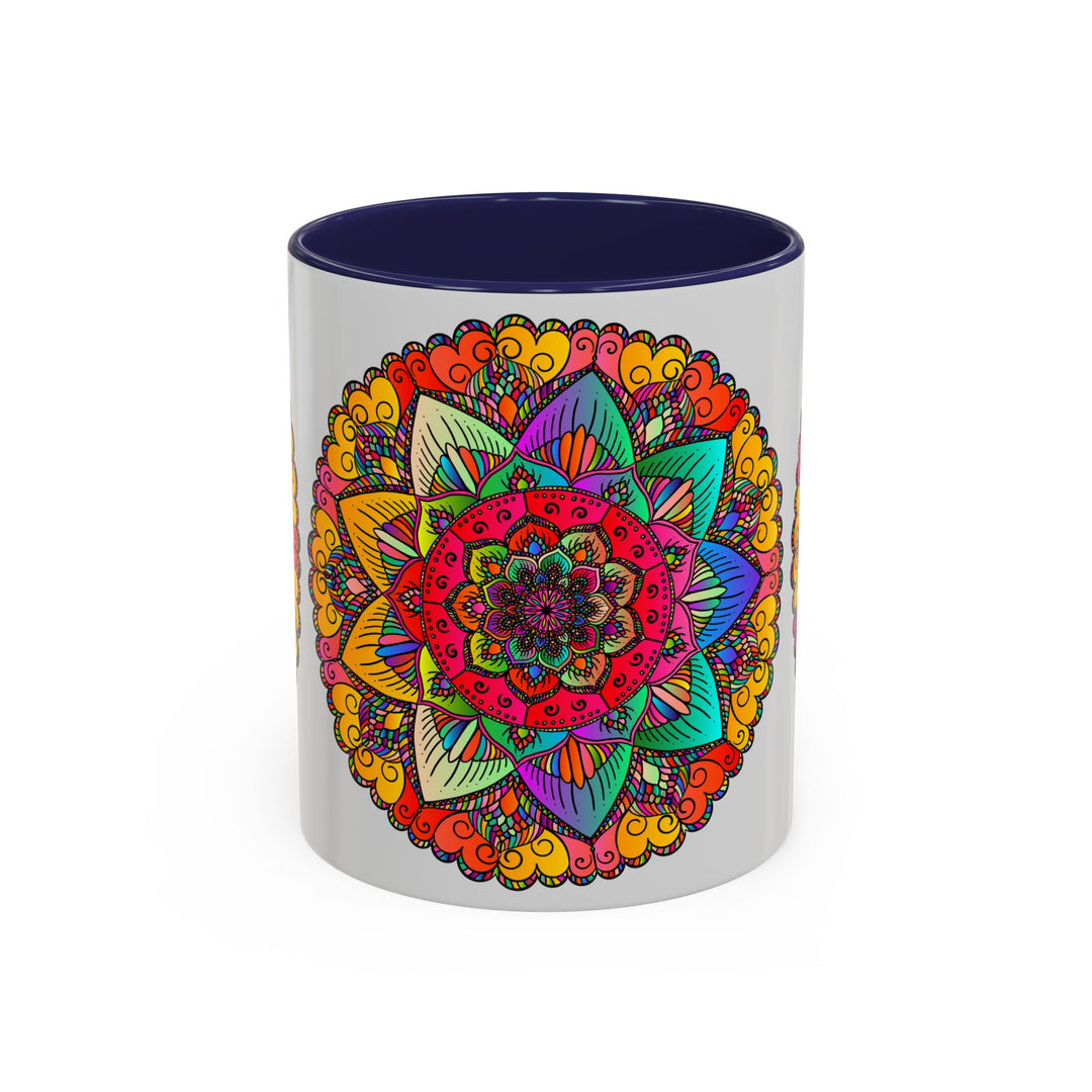 Colorful and intricate design of Mandala Art Mug, perfect for coffee and tea lovers