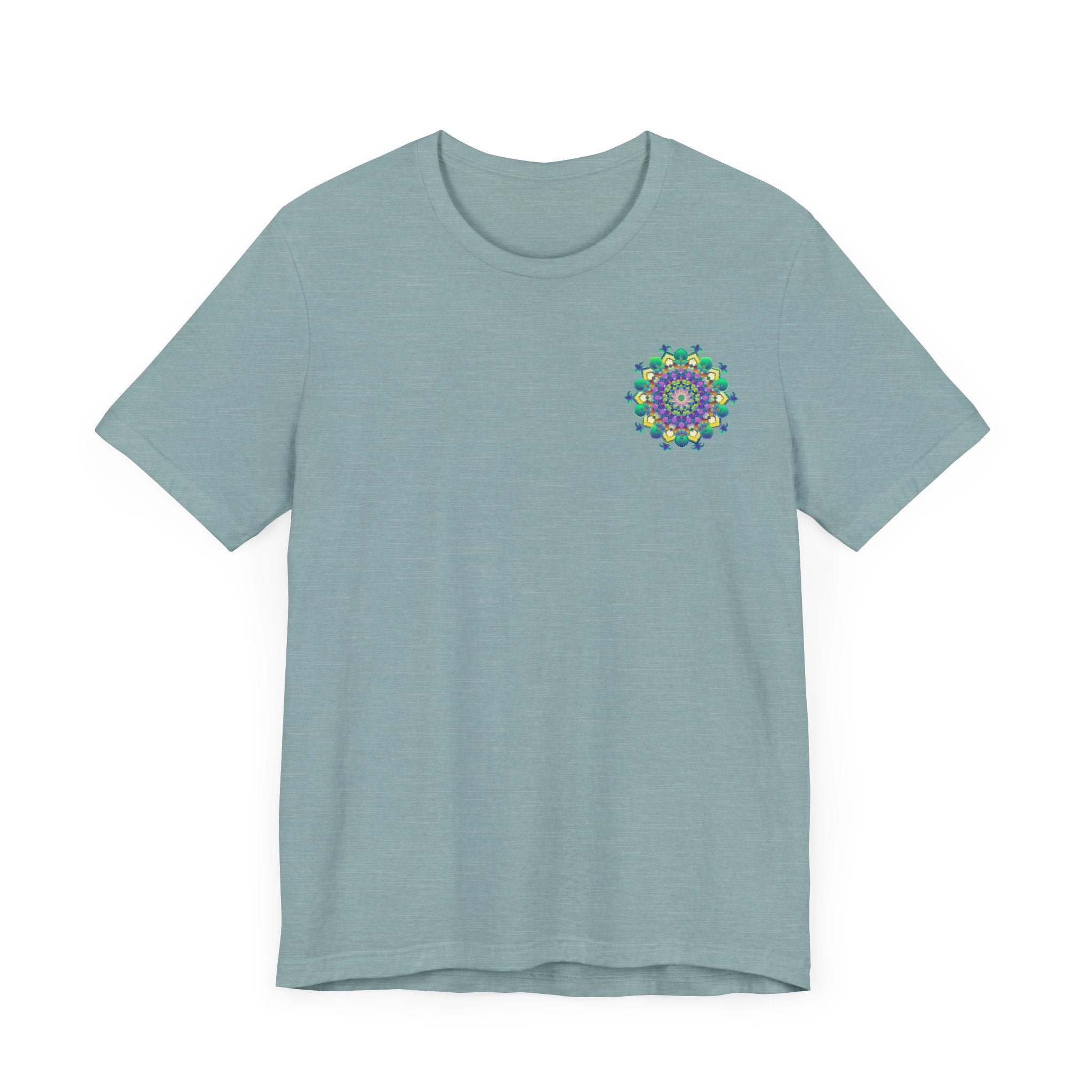 Vibrant Mandala Tee featuring intricate design symbolizing spiritual peace and harmony for a tranquil and serene fashion statement