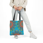 Canvas Tote Bag in Bright Tropical Colors for Summer Fun
