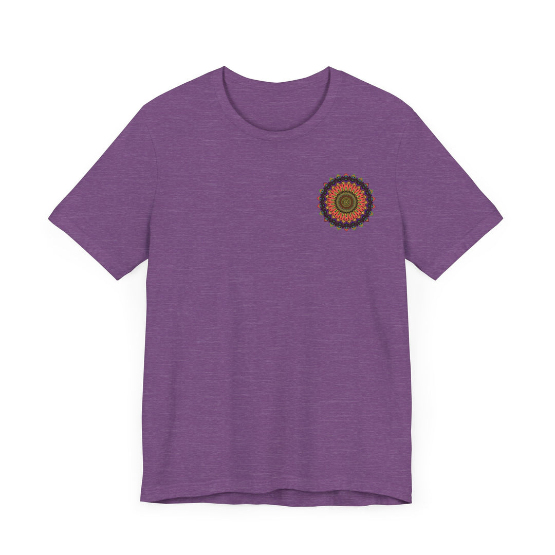 Vibrant Mandala Tee featuring intricate design for spiritual peace and harmony