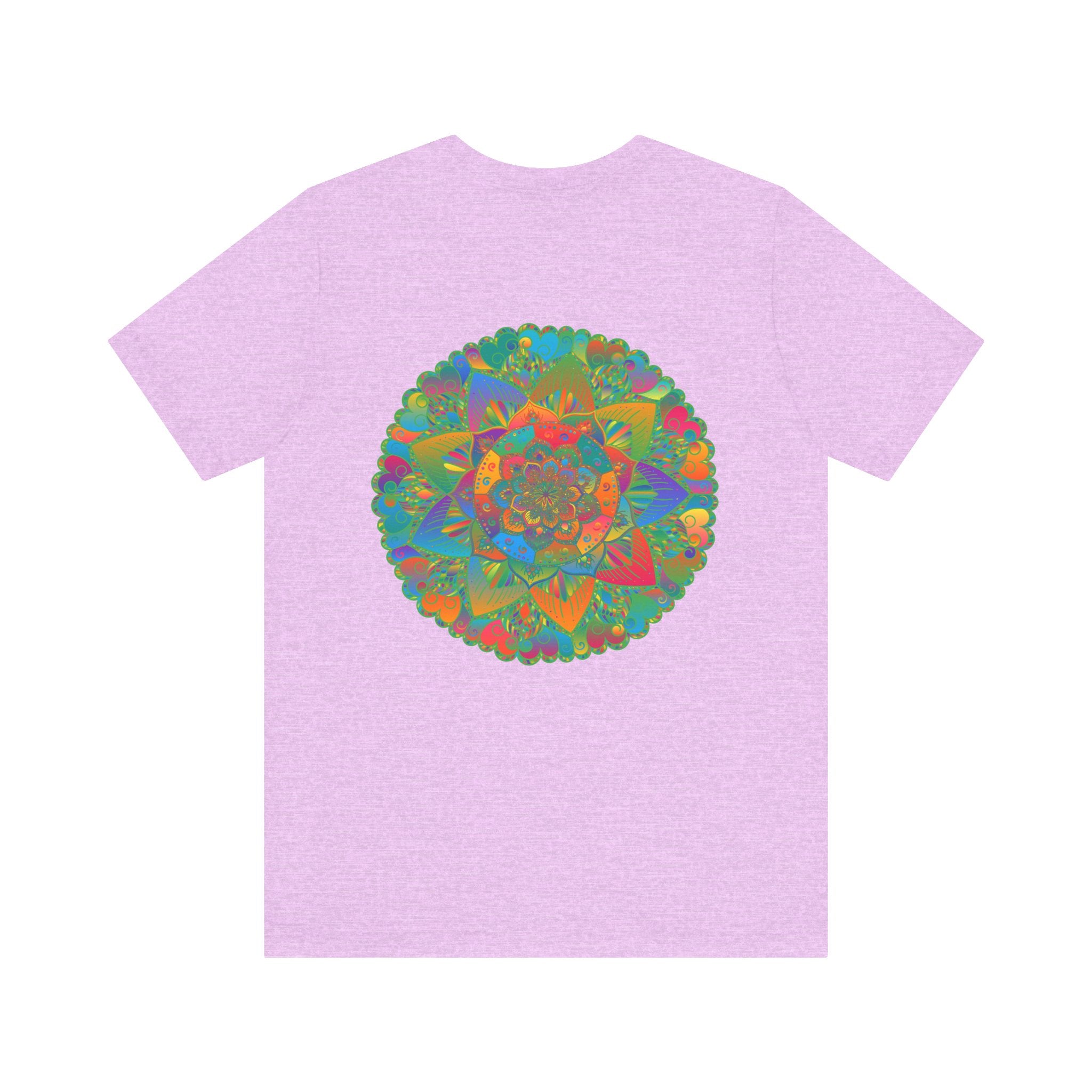 Vibrant Mandala T-Shirt featuring intricate design symbolizing spiritual peace and harmony