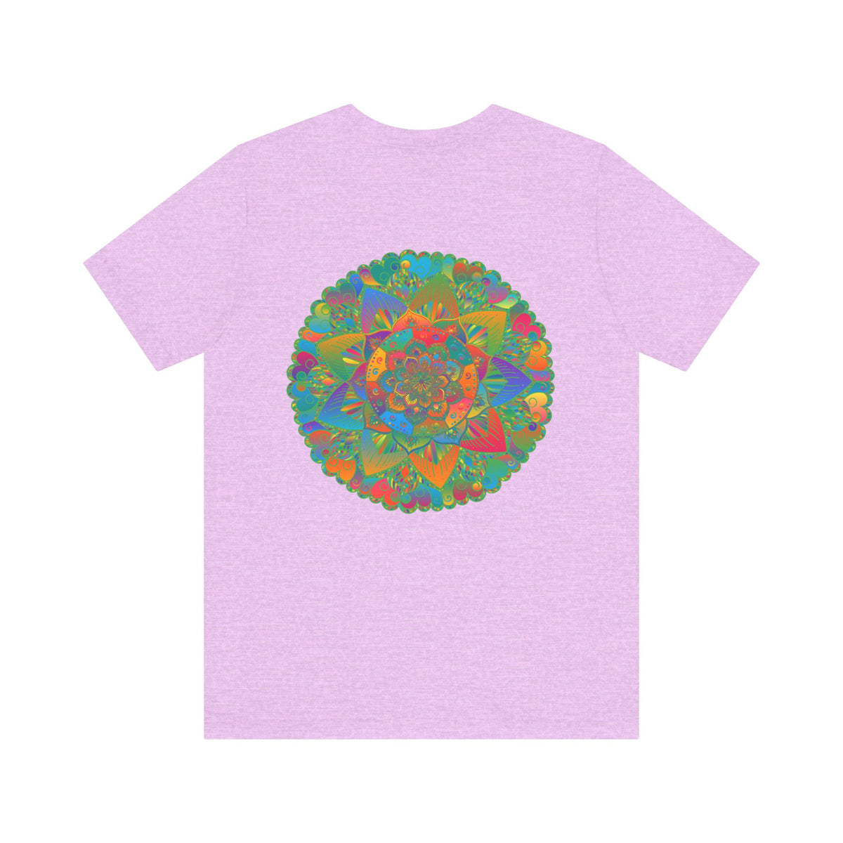 Vibrant Mandala T-Shirt featuring intricate design symbolizing spiritual peace and harmony