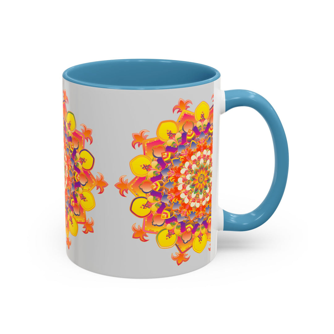 Beautiful and artistic Vibrant Mandala Mug with colorful and intricate design