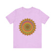 Vibrant Mandala Tee featuring colorful and intricate spiritual art design