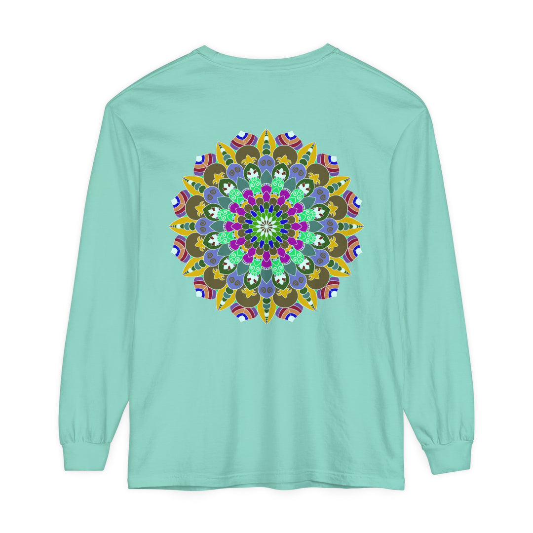 Colorful Mandala Long Sleeve T-Shirt - Spiritual Art 66