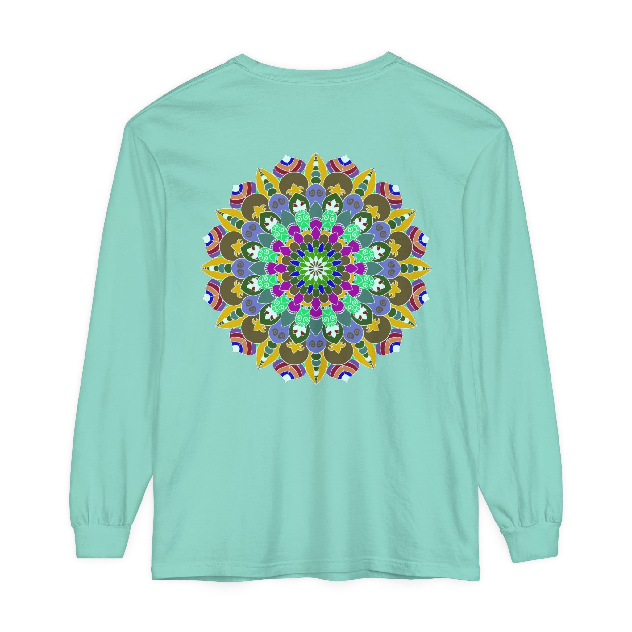 Colorful Mandala Long Sleeve T-Shirt - Spiritual Art 66