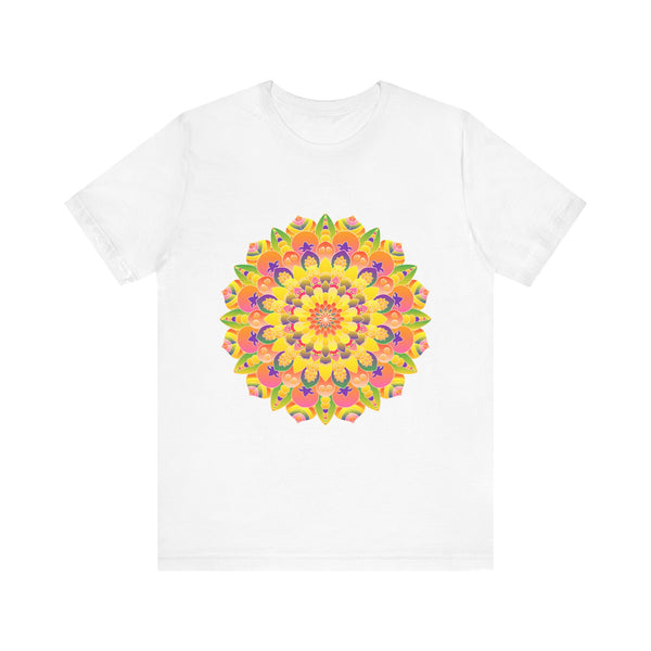 Vibrant Mandala Tee - Spiritual Art Design featuring intricate and colorful mandala pattern, perfect for expressing your spiritual and artistic style