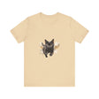 Black Cat Watercolor Sprint T-Shirt: A colorful watercolor design of a black cat sprinting on a soft, comfortable black t-shirt