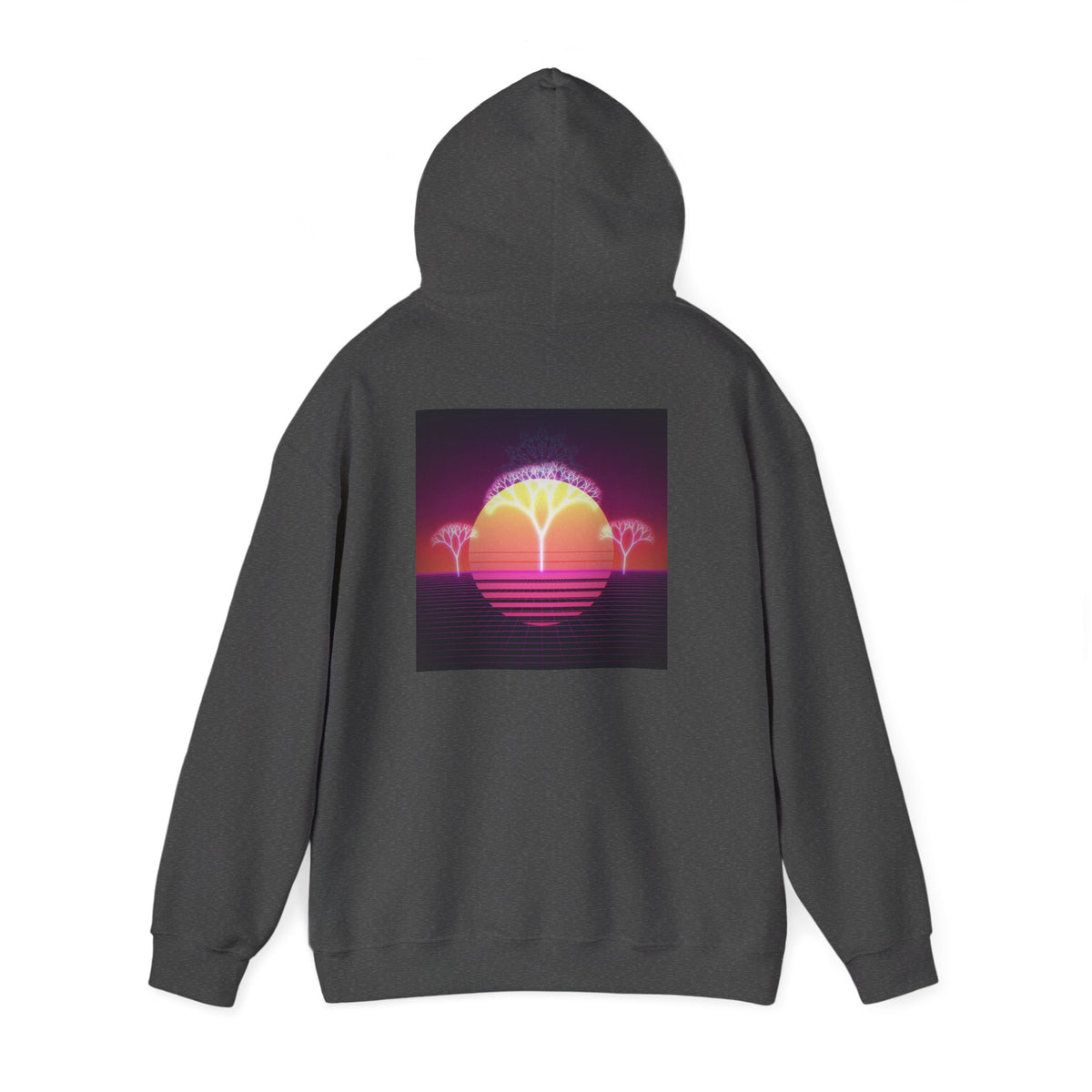 Felpa con cappuccio Retro Sunset Tree of Life