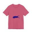 Black Cat Mystery soft watercolor t-shirt featuring a whimsical feline design