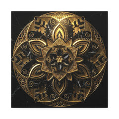 Eternal Balance – Luxury Marble & Gold Canvas