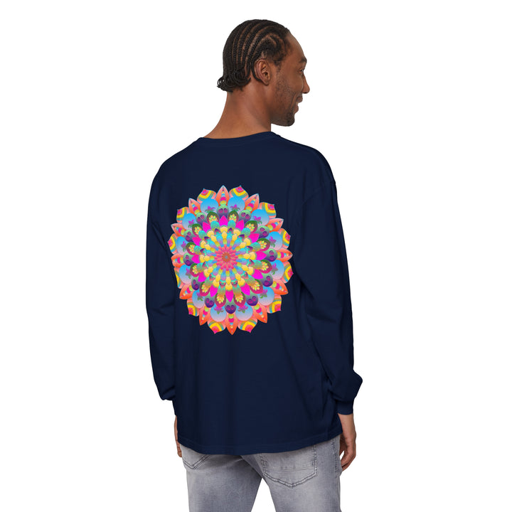 Colorful Mandala Long Sleeve T-Shirt - Psychedelic Art 32