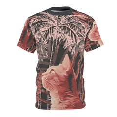 Tropical Cat All-Over Print Tee