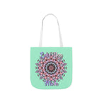 Mandala 'Love You Mom' Canvas Tote — Floral Mother's Day Gift Bag