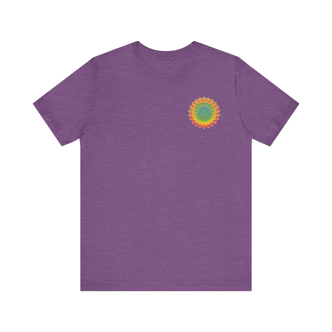 Vibrant Mandala Tee featuring a colorful, intricate design representing spiritual peace and harmony for a stylish and empowering look