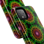 Artistic Mandala Phone Case with Bold Patterns and Modern Flair