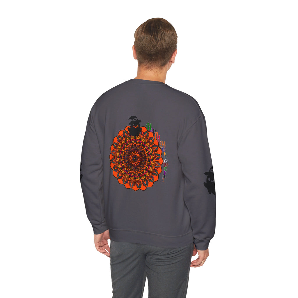 Comfortable and trendy unisex crewneck sweatshirt with intricate mandala pattern