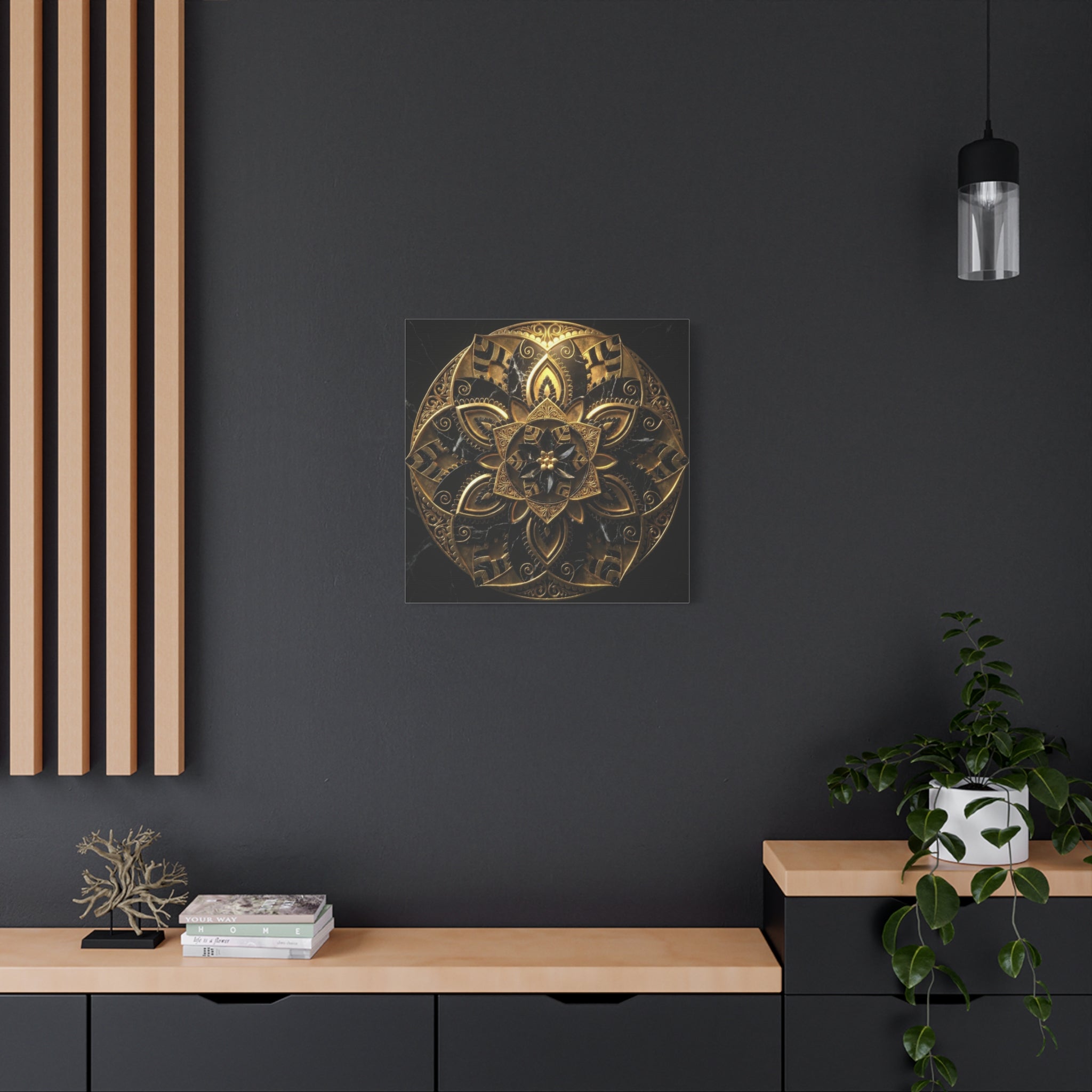 Eternal Balance – Luxury Marble & Gold Canvas