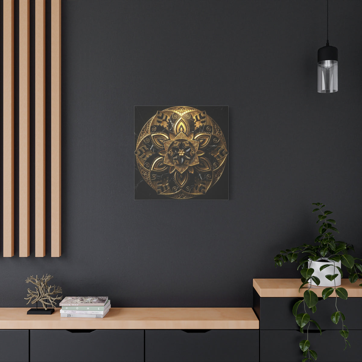 Eternal Balance – Luxury Marble & Gold Canvas