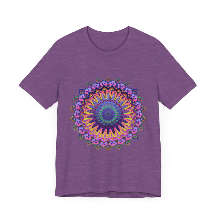 Colorful Mandala Meditation Tee with intricate and vibrant design for peaceful and stylish meditation sessions