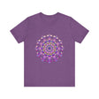 Beautiful black tee with an intricate floral mandala design Perfect for any occasion