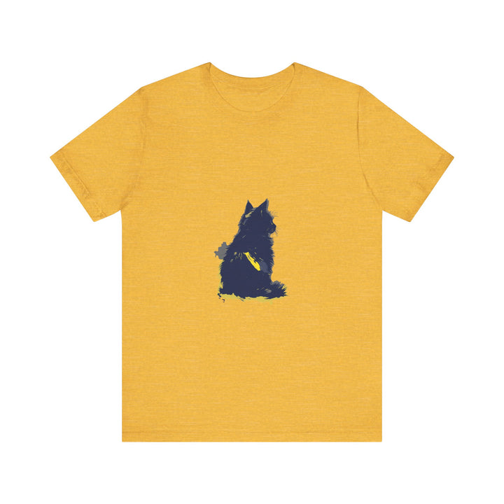 Blue Cat Mystery T-Shirt with a Cool Cat Design - Perfect for Cat Lovers and Trendy Fashion Enthusiasts