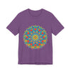 Vibrant Mandala Tee with an Intricate Design featuring a colorful and detailed mandala pattern perfect for bohemian style fashion