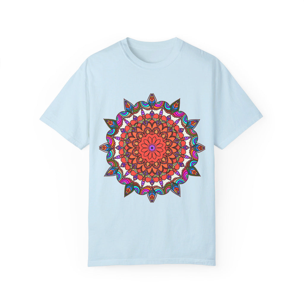 Handmade T-Shirt featuring a beautiful and detailed Mandala design