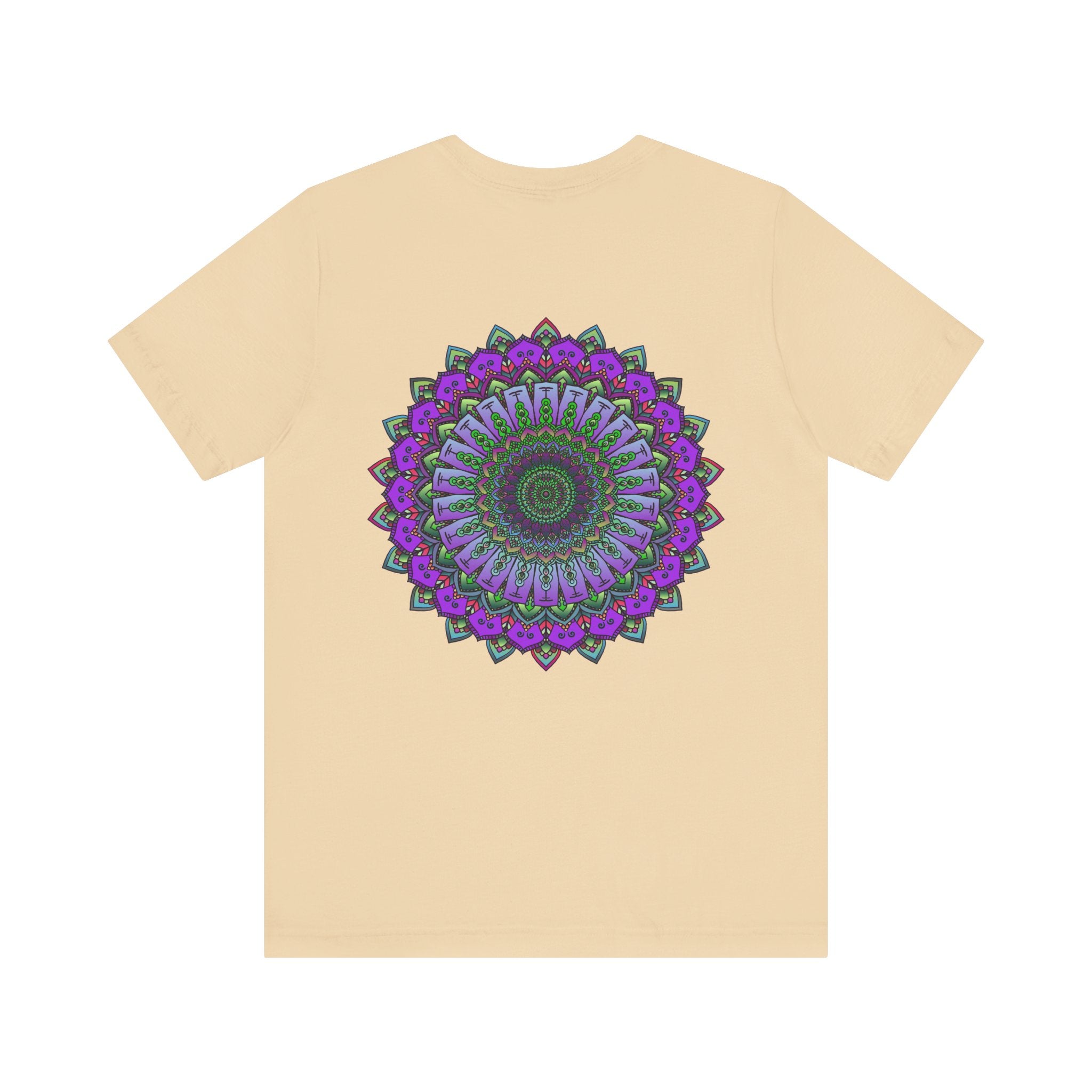 Beautiful Mandala Tee with vibrant colors symbolizing spiritual peace and harmony