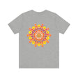 Colorful Mandala Tee featuring spiritual symbols promoting inner balance