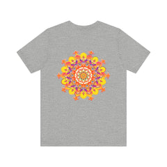Colorful Mandala Tee featuring spiritual symbols promoting inner balance