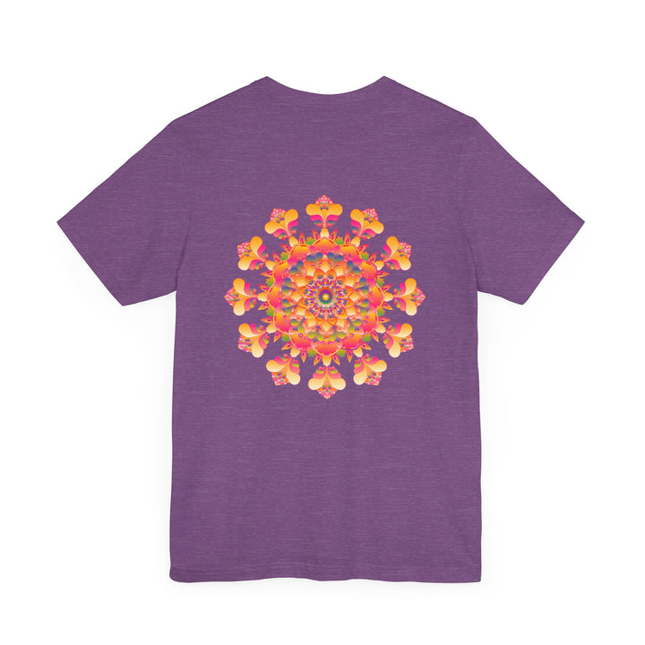 Vibrant Mandala Tee - Spiritual Peace & Harmony: A beautifully designed shirt with intricate mandala pattern representing peace and harmony