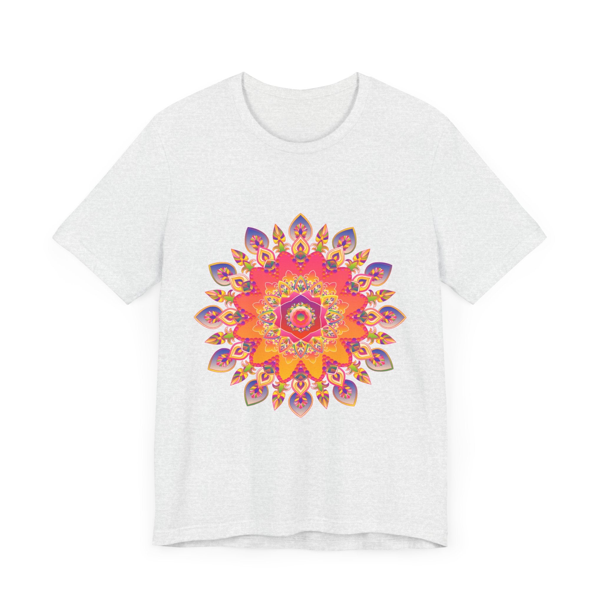 Vibrant Mandala T-Shirt - Colorful Spiritual Design alt text 39