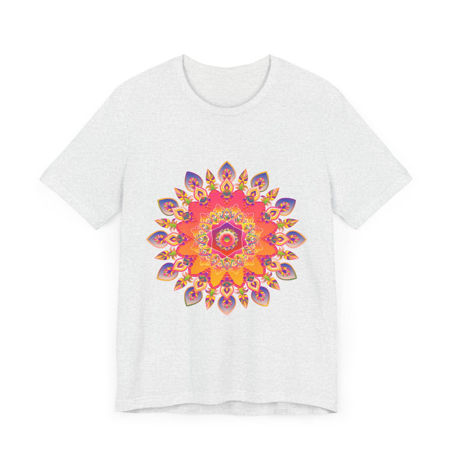 Vibrant Mandala T-Shirt - Colorful Spiritual Design alt text 39