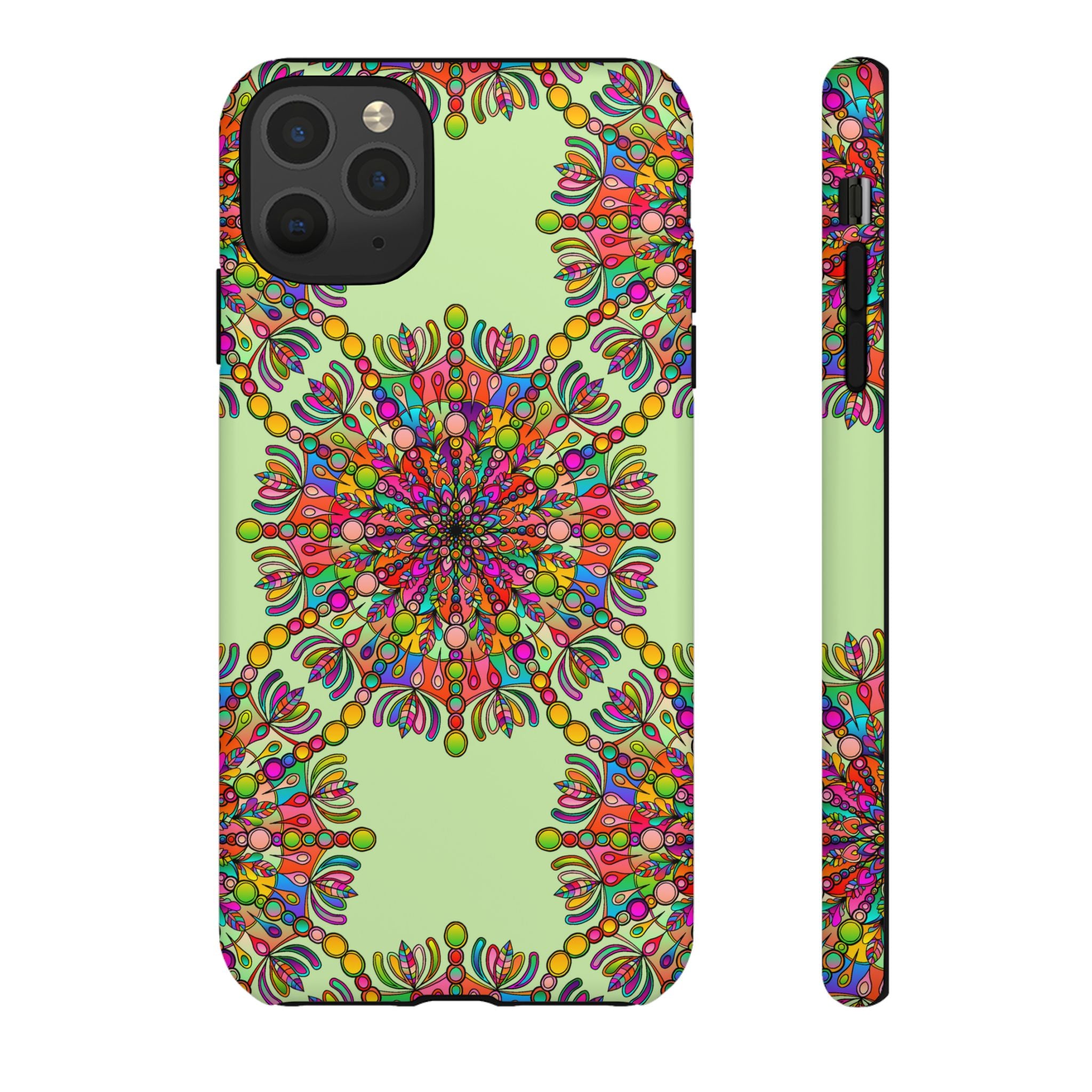 Custodia Vibrant Mandala per iPhone e Google Pixel | Custodie resistenti