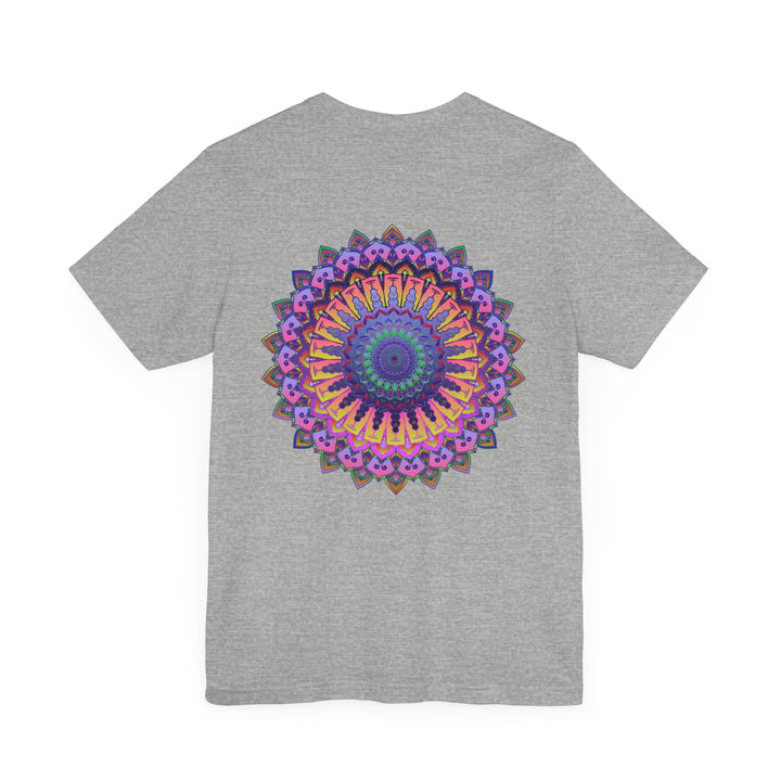 Vibrant Mandala T-Shirt featuring a beautiful and intricate design symbolizing spiritual peace and harmony, perfect for those seeking a sense of tranquility and balance in their lives