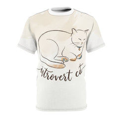 Introvert Cat Cozy Line Art