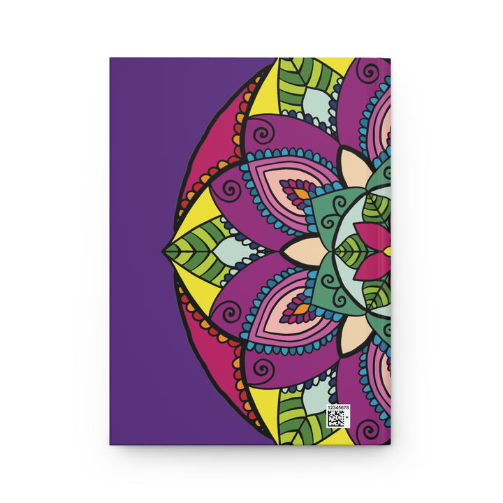 Inner Journey Mandala Hardcover Journal — Bright Mandala on Purple
